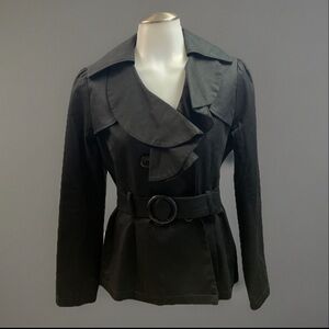 Will Smith Coat Ava Fitted Trench Coat Women’s Size 6 Retro Preppy City Career